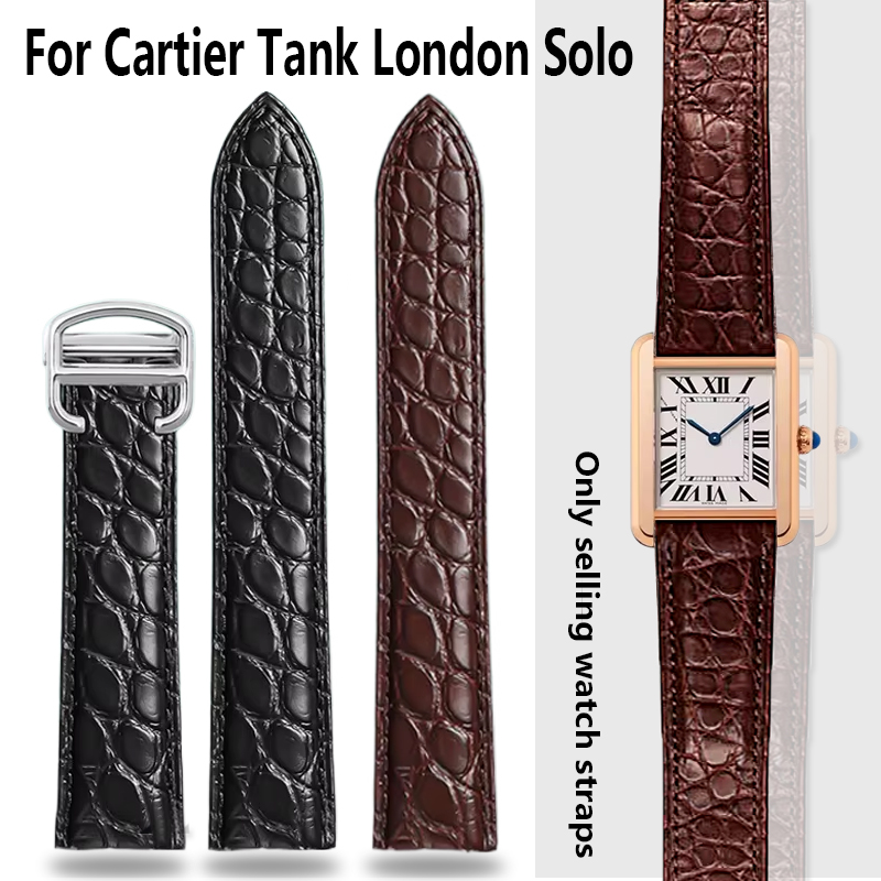 Men'S Accessories Cartier - Timsah Derisi Saat Kayışı 16 18