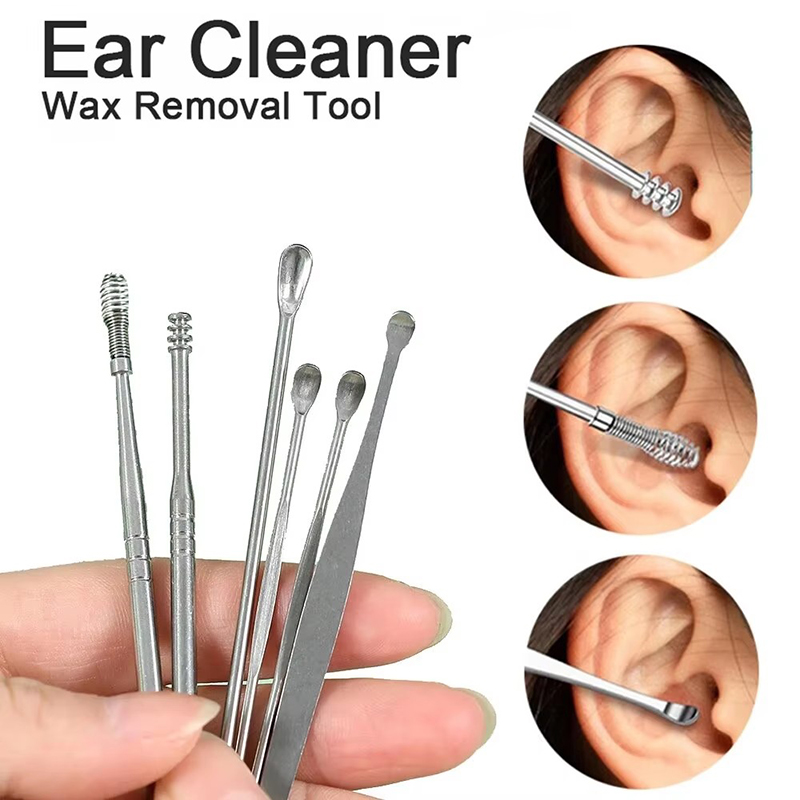 Men'S Accessories Types - 6 Parça Kulak Kiri Temizleyici Seti,