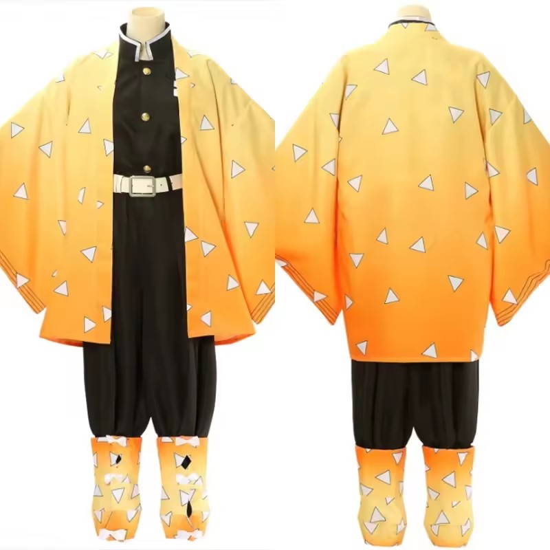 Anime Agatsuma Zenitsu Cosplay - Men'S Kimono Accessories incelemesi ve fiyatı